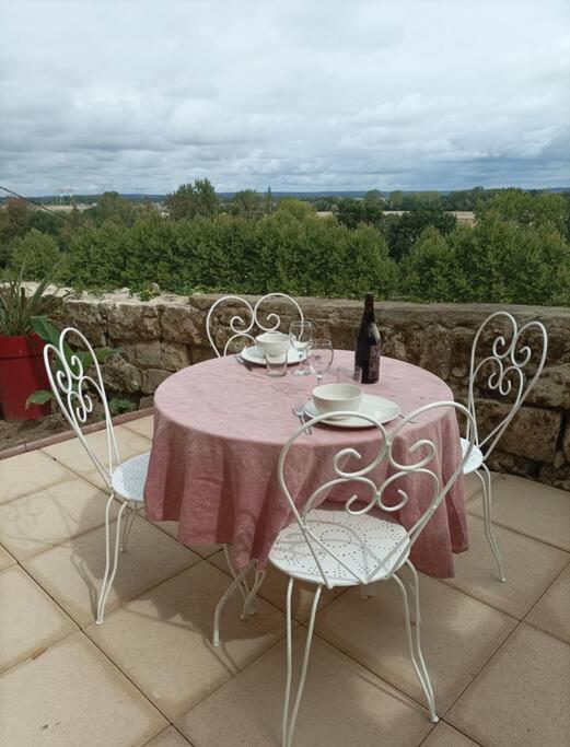 Gite Des Perreyeurs - Maison Troglodyte Avec Vue Sur Loire Montsoreau Zewnętrze zdjęcie